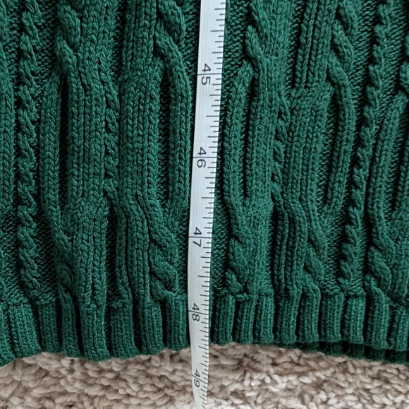NWT 525 America Emerald Green Cable Knit Turtleneck Sweater Dress – Size S - Picture 10 of 10